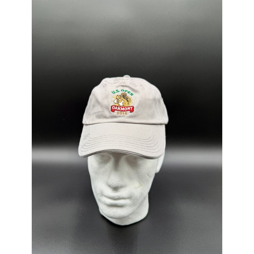 US Open Oakmont 2016 Baseball Cap Strap-Back Gray Squirrel Golf USGA Member Hat